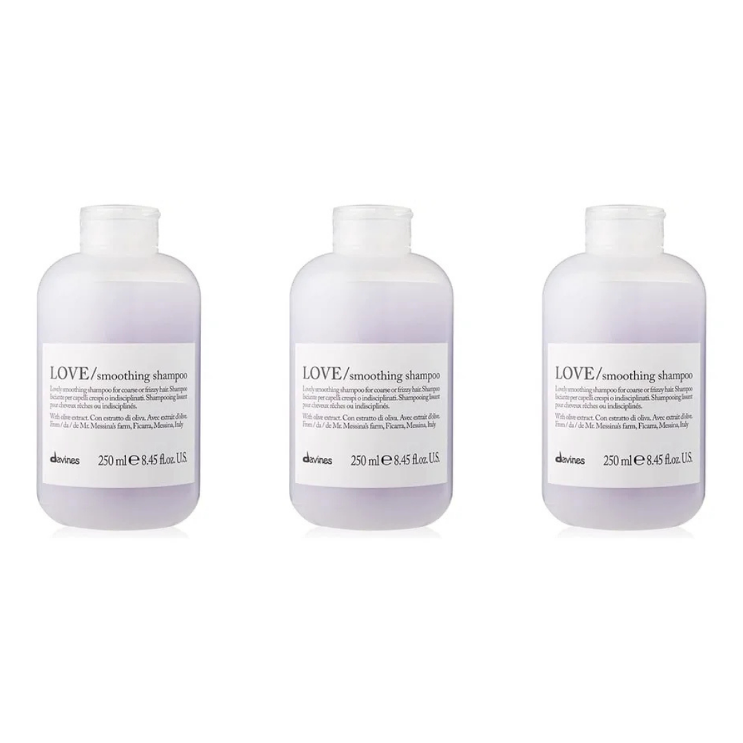 Ekonomik Üçlü Davines Love Smoothing Düzleştirici Şampuan 250ml - %100 Orijinal %100 Doğal