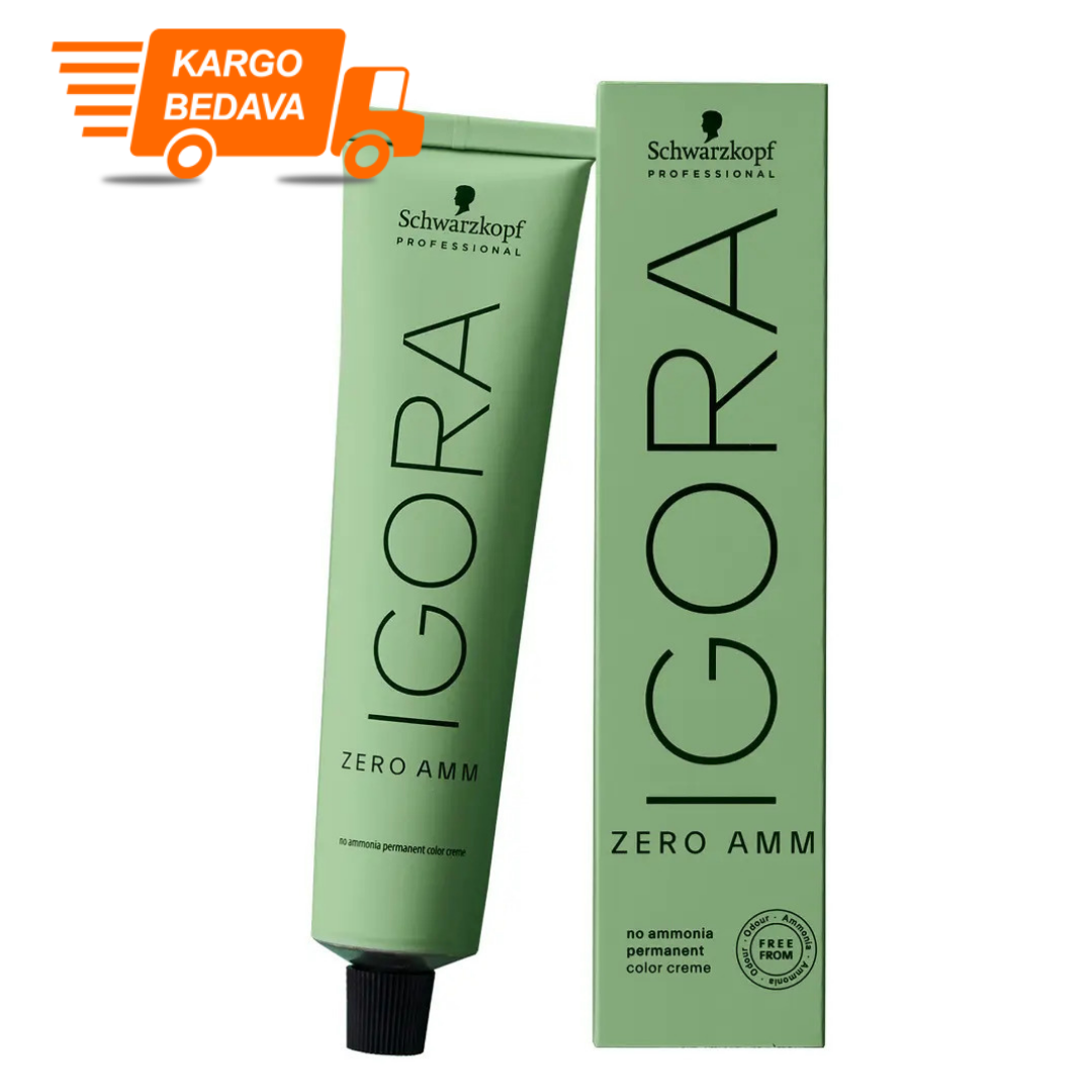 5 ADET Igora Zero Amm 7-50 Saç Boyası - %100 Doğal Amonyaksız- %100 Beyaz Kapama- Ücretsiz Kargo