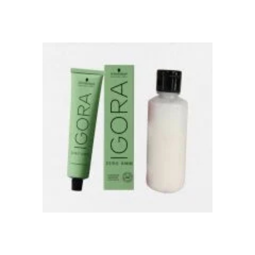 1 ADET Igora Zero Amm 6-0 Saç Boyası + Oksidan (Emülsiyon) - %100 Doğal Amonyaksız- %100 Beyaz Kapama- Ücretsiz Kargo