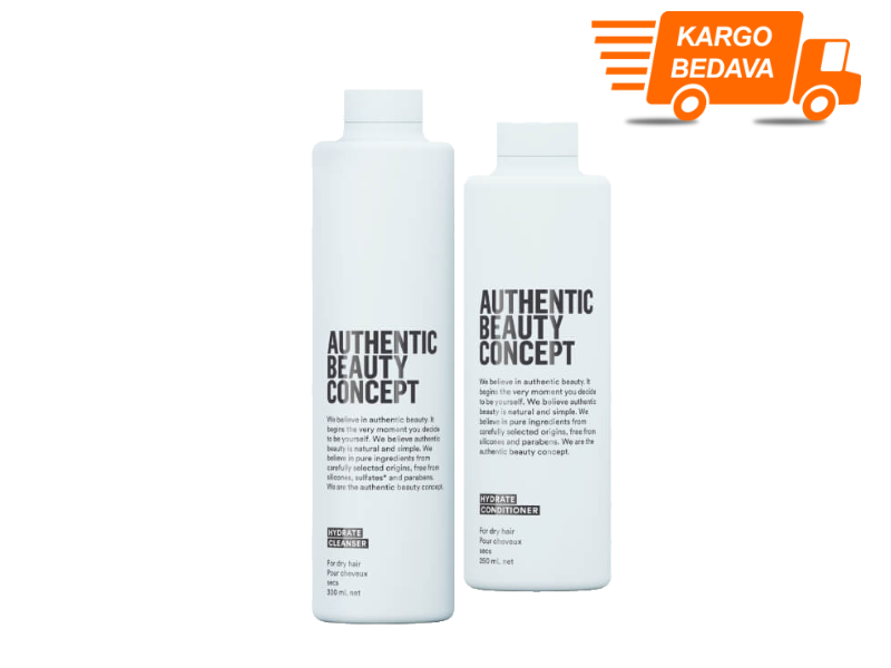Authentic Beauty Concept HYDRATE Kuru Saçlar İçin Bakım Seti - Ücretsiz Kargo - %100 Orijinal- %100 Saf- Alerjik Tüketicilere Özel Üretim