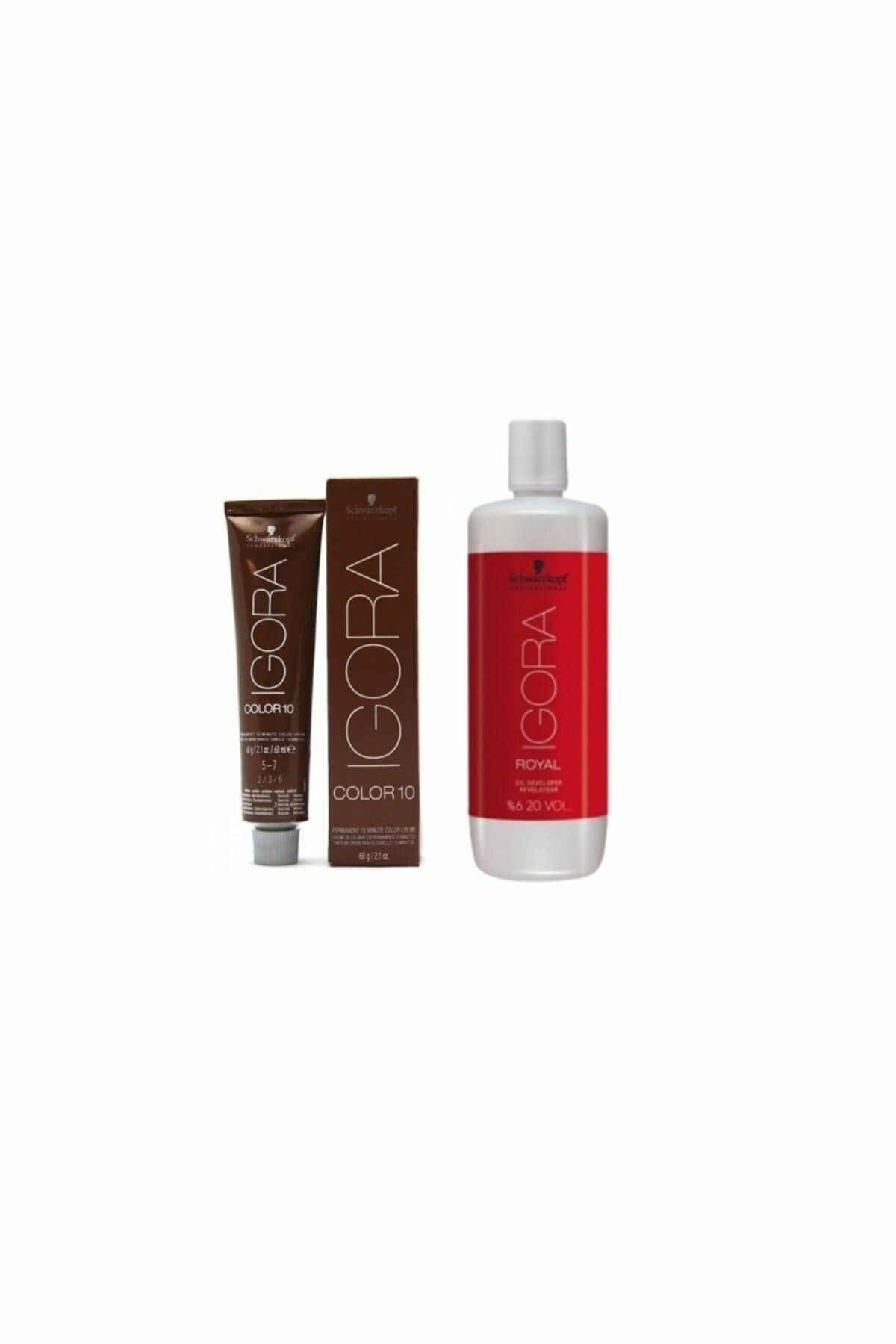 9 Adet Igora Color10 7-12 Kumral Cendré Saç Boyası + 1l Oksidan (orijinal Ürün)