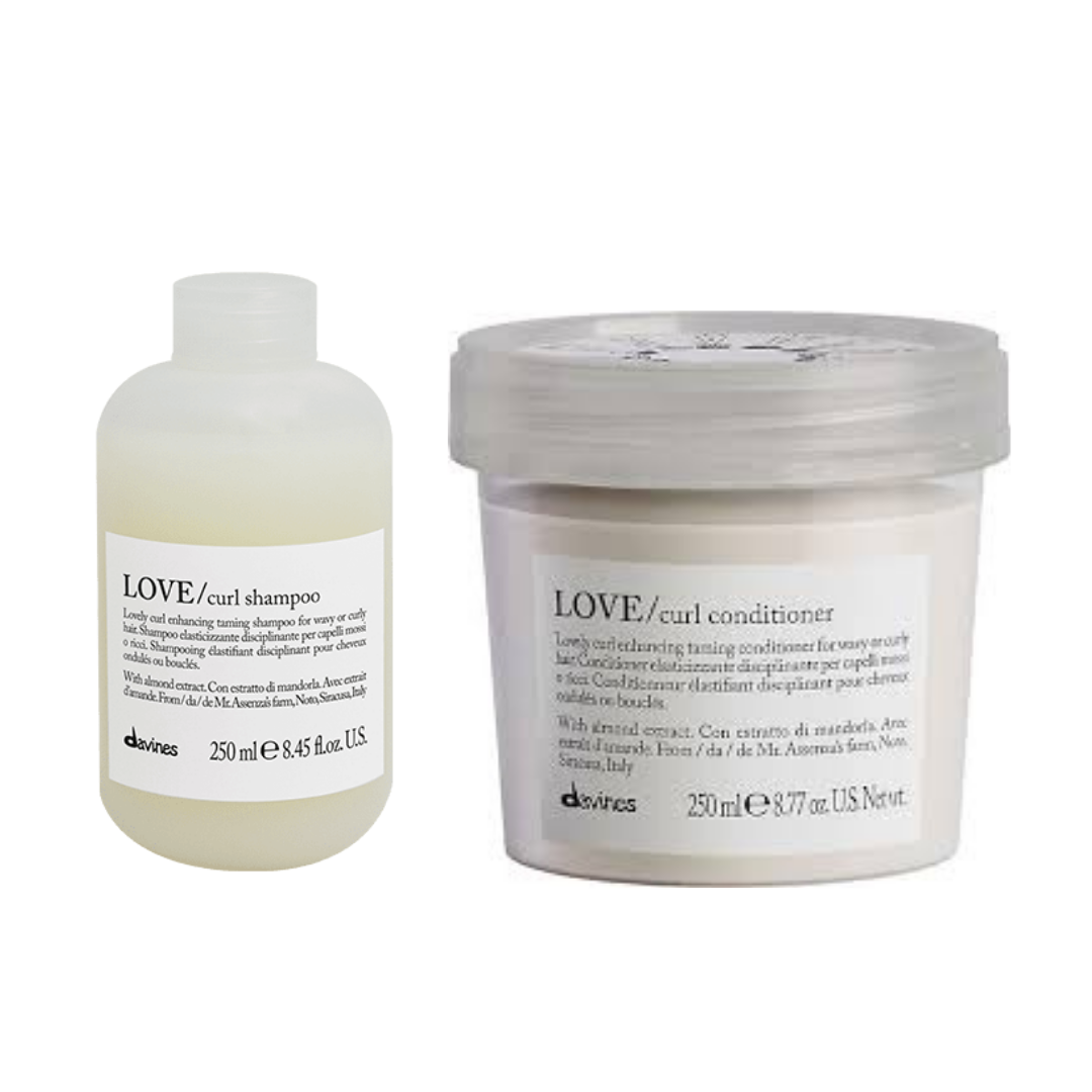 Davines Love Curl Bukle Belirginleştirici ve Bakım Seti 4 - %100 Orijinal
