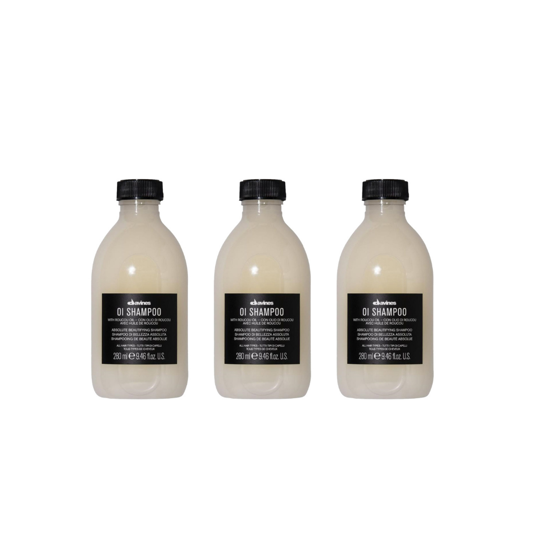 Ekonomik Üçlü Davines OI Tüm Saç Tipleri için Sülfatsız Bakım Şampuanı 280ml - %100 Orijinal %100 Doğal