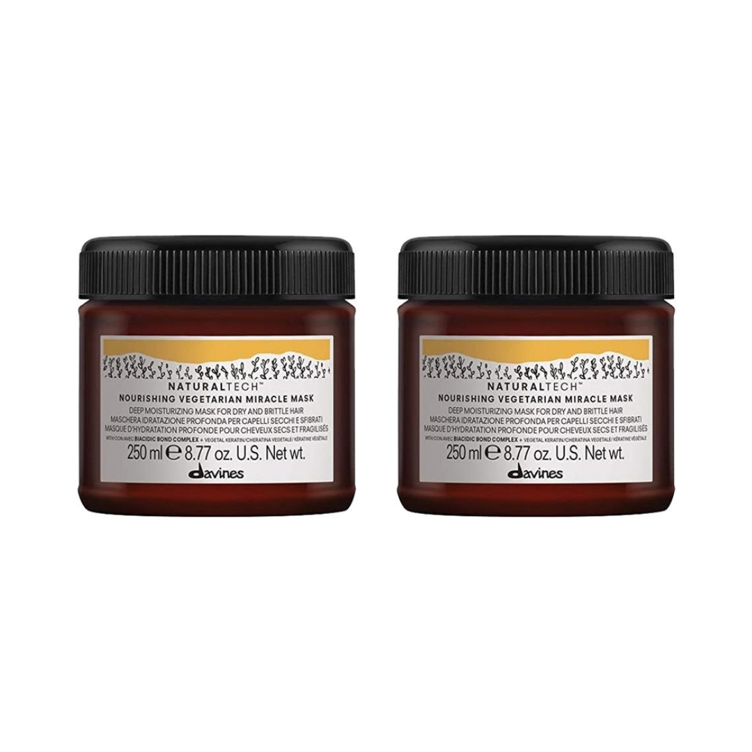 Ekonomik İkili Davines Nourishing Vegetarian Mucize Maske 250 ml -%100 Orijinal %100 Doğal