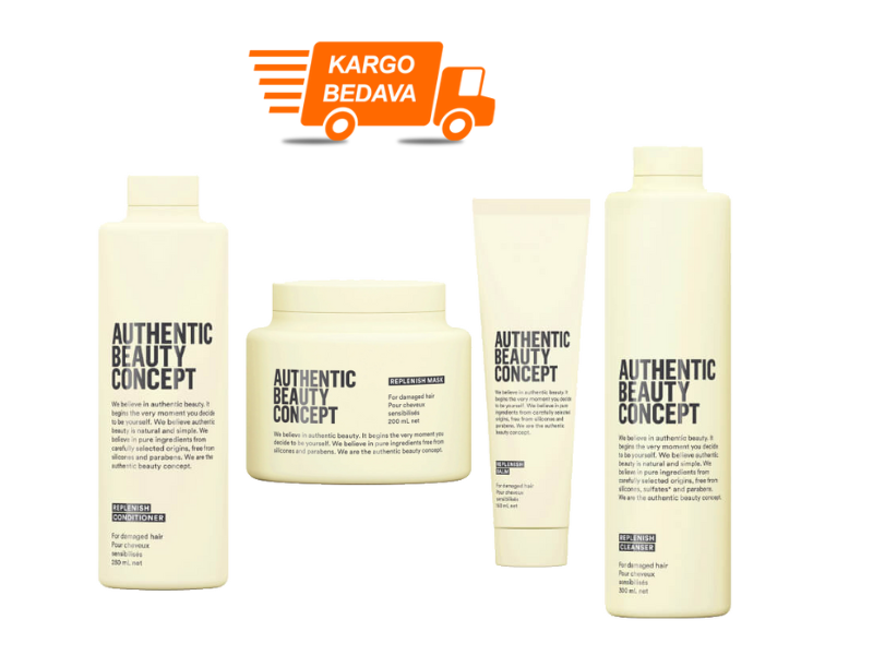 Authentic Beauty Concept REPLENISH Yıpranmış Saçlar İçin Bakım Seti - Ücretsiz Kargo - %100 Orijinal- %100 Saf- Alerjik Tüketicilere Özel Üretim