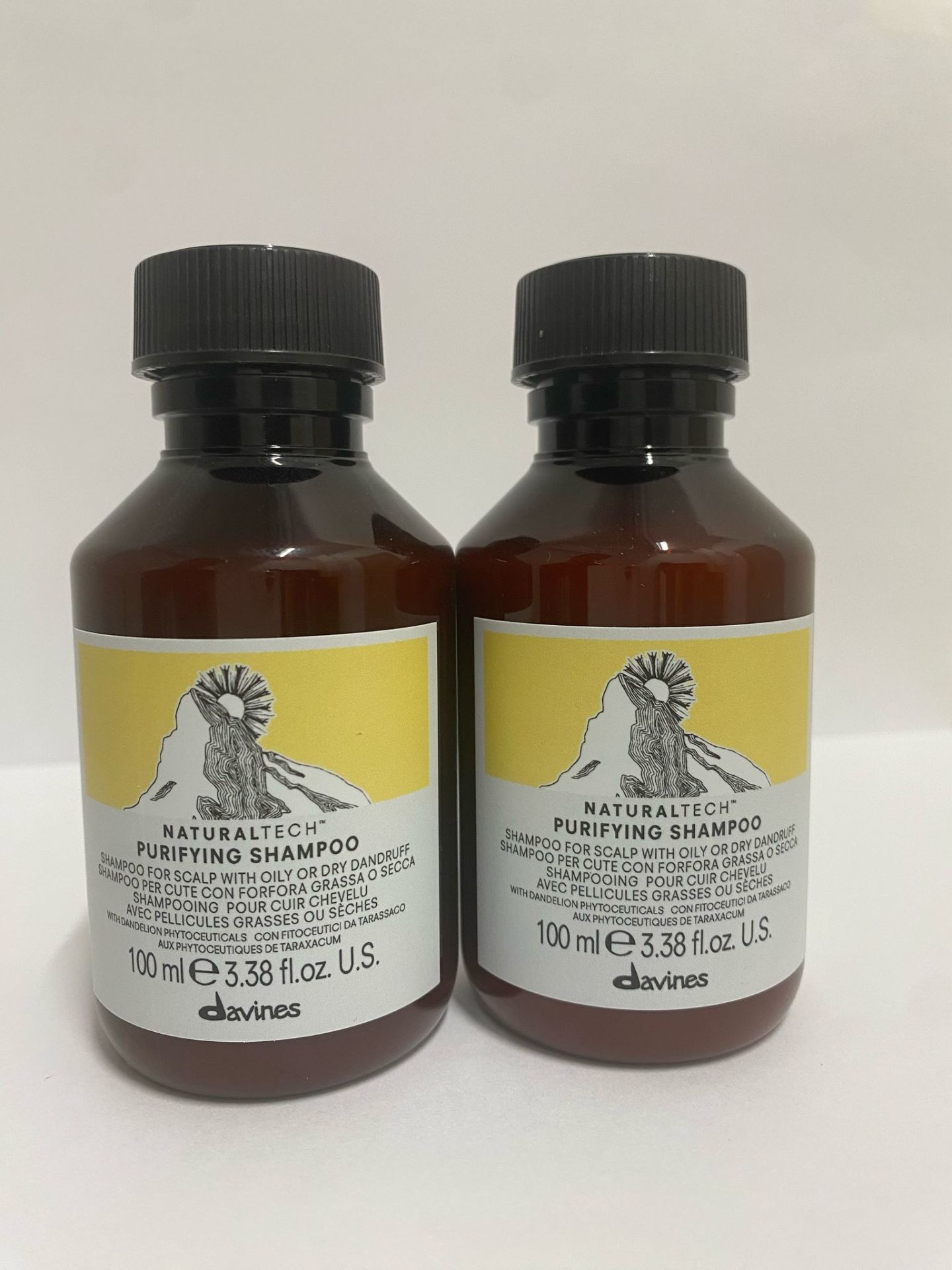 Ekonomik 2'li DAVİNES Seyahat Boy Purifying Şampuan 100 ML