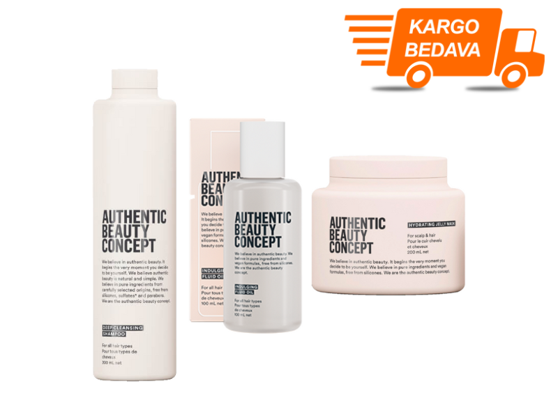 Authentic Beauty Concept Tüm Saç Tipleri İçin Bakım Seti 4 - Ücretsiz Kargo - %100 Orijinal - %100 Saf- Alerjik Tüketicilere Özel Üretim