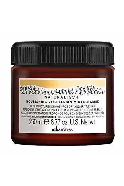 EKONOMİK 5'Lİ Davines Nourishing Vegetarian Miracle Mask - Yıpranmış Ve Kuru Saçlar Için Besleyici Sac Maskesi 250 ml