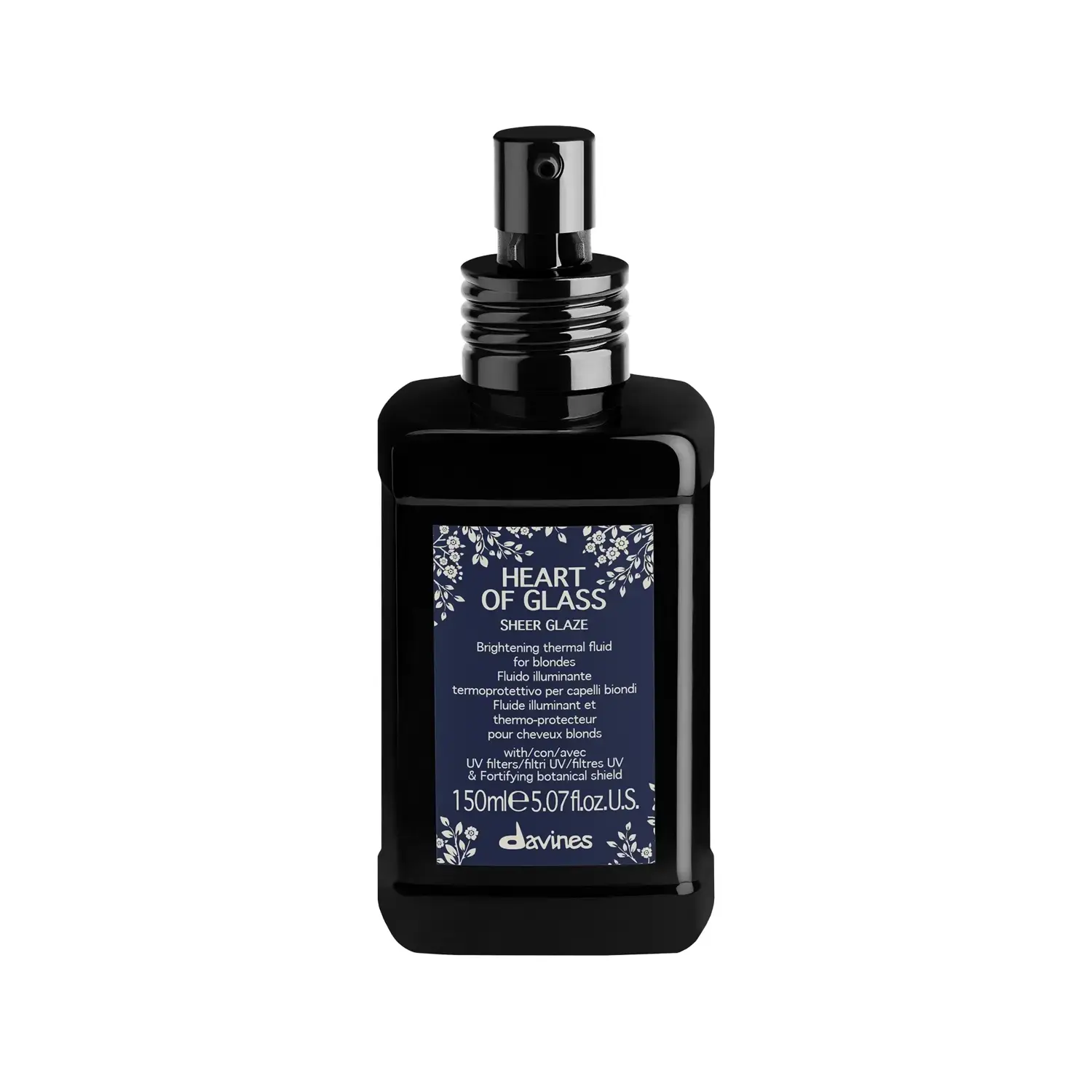 EKONOMİK 10'LU Davines Heart of Glass /Sheer Glaze Sarı Saçlar için Parlatıcı Termal Sprey - 150 ml