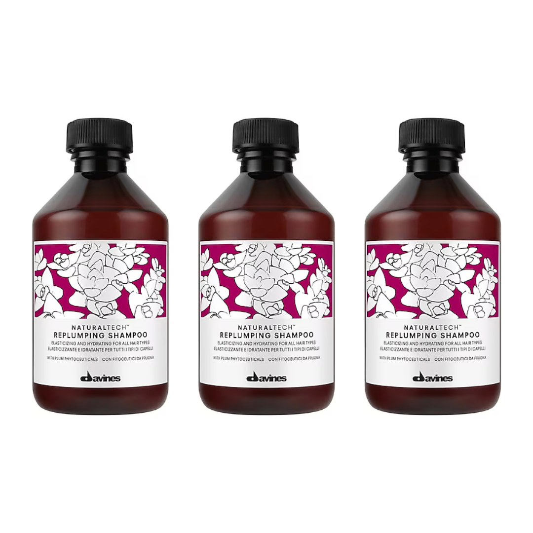 Ekonomik Üçlü Davines Replumping Esneklik Kazandıran Nemlendirici Şampuan 250ml - %100 Orijinal %100 Doğal
